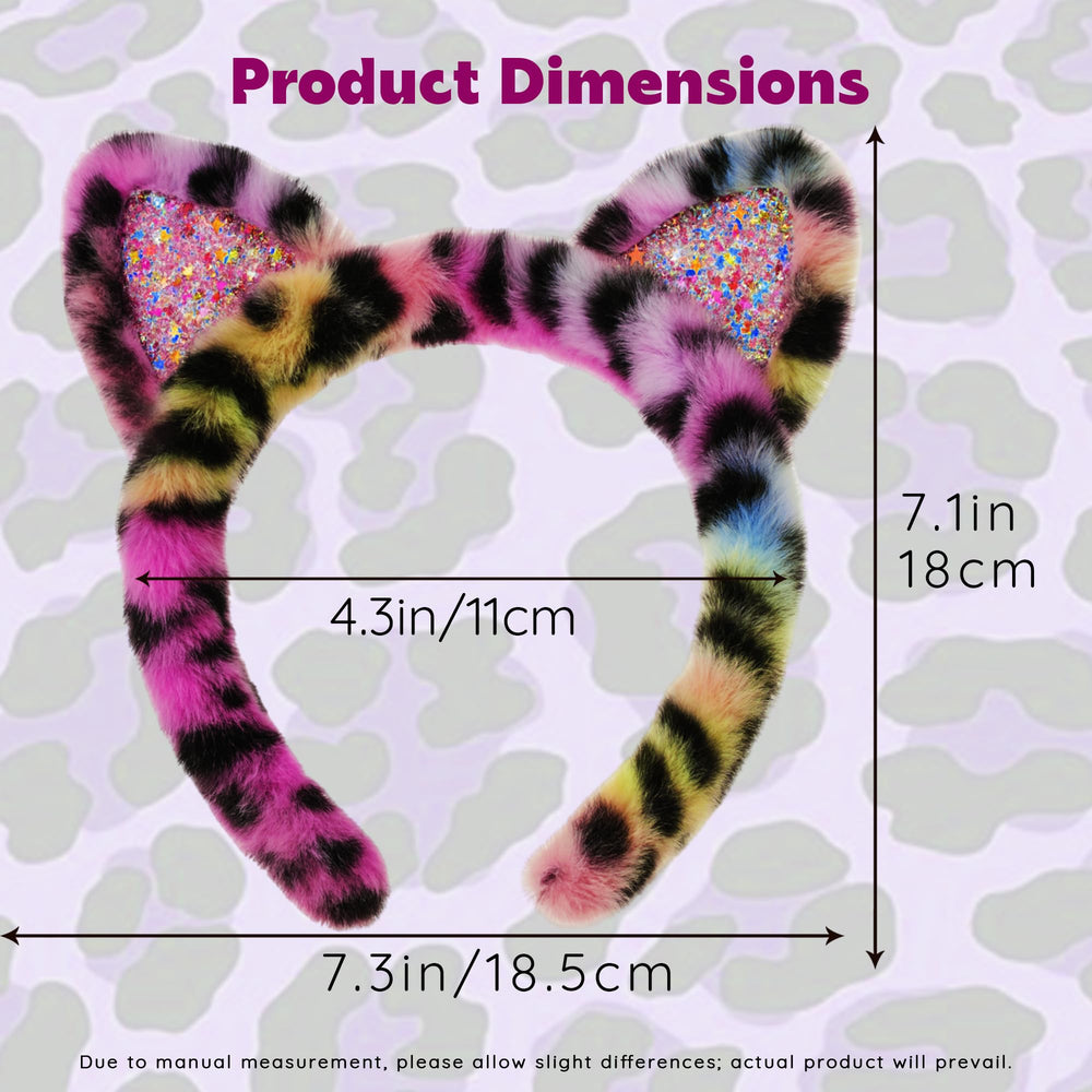JazSwirl fuzzy cat ears close-up highlighting soft texture for comfortable wear