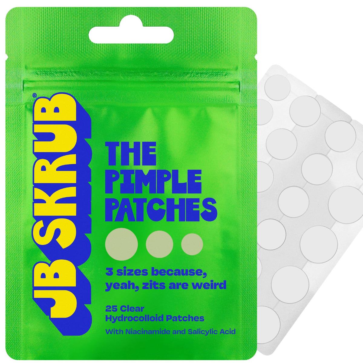 JB SKRUB front packaging showing pack of 25 for convenient use