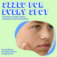 JB SKRUB patch on sleeping teen demonstrating overnight protection