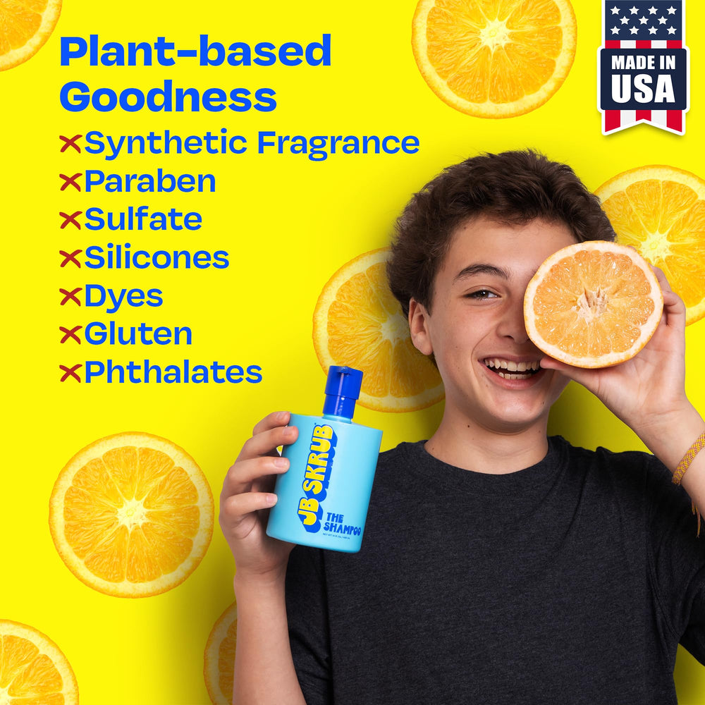 JB SKRUB teen using product to feel confident after sports