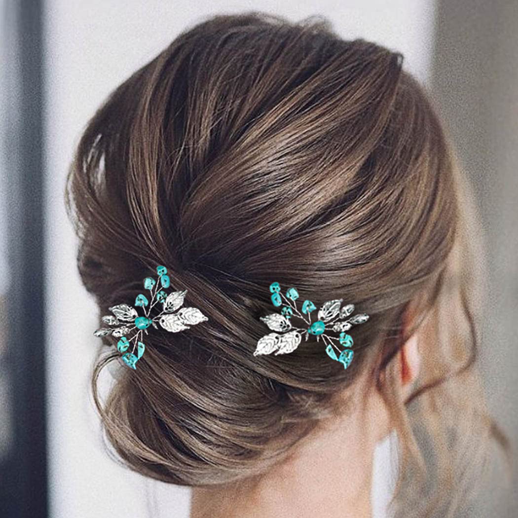 JEAIRTS close-up of turquoise bead and rhinestone detailing for subtle sparkle