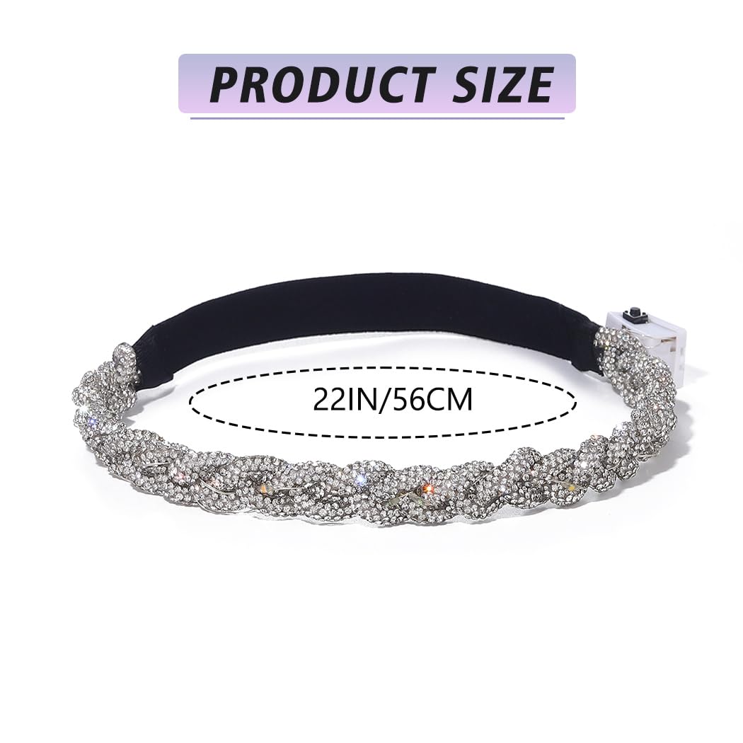 JEAIRTS headband worn by model with bridal hairstyle adding delicate shine