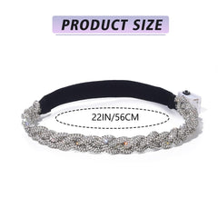 JEAIRTS headband worn by model with bridal hairstyle adding delicate shine