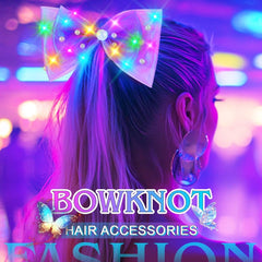 JEAIRTS bow worn at a party, adds sparkle and festive flair