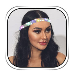 JEAIRTS silver headband front view shows rhinestone sparkle and elegant shape