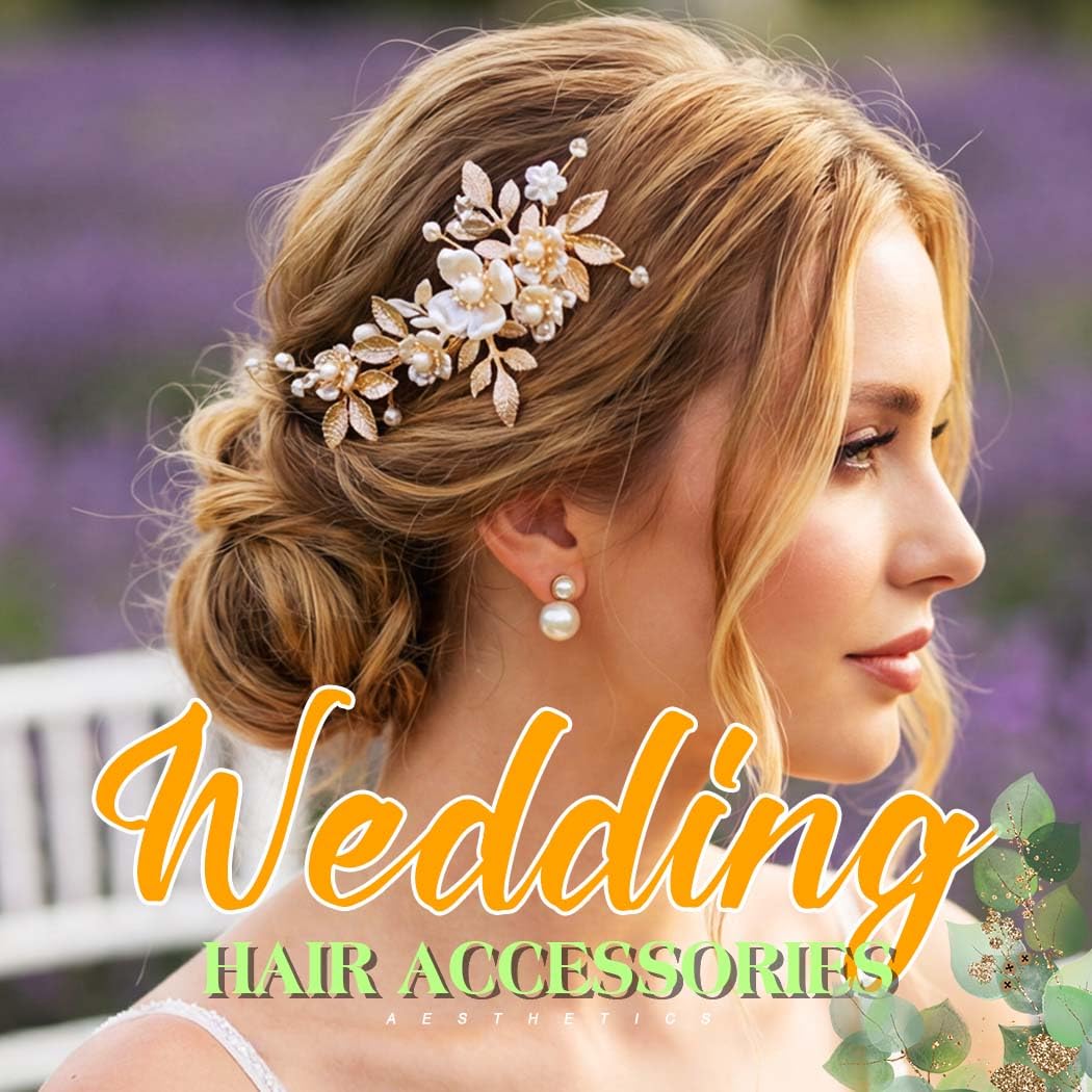 JEAIRTS worn in bun bridal hairstyle showing stable placement and vintage charm
