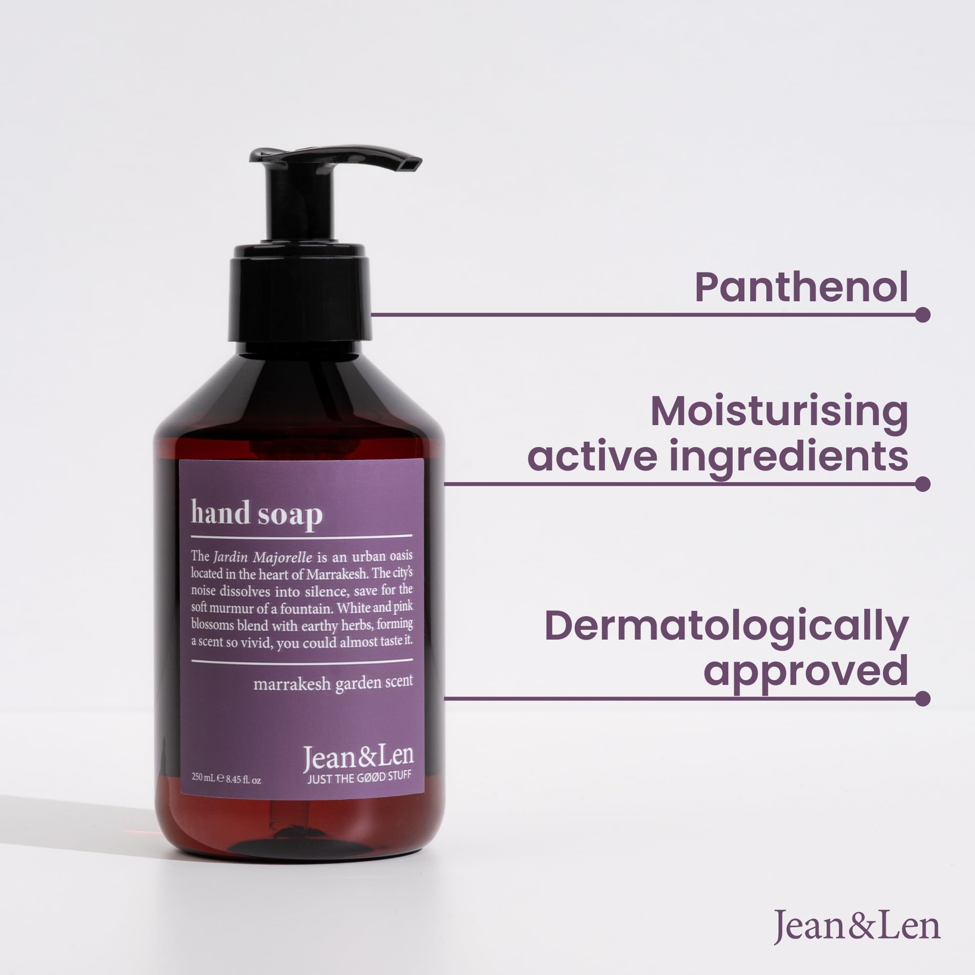 Jean & Len close-up foam texture illustrating gentle lather and softening benefit