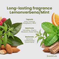 Jean & Len texture lather closeup highlighting moisturizing foam