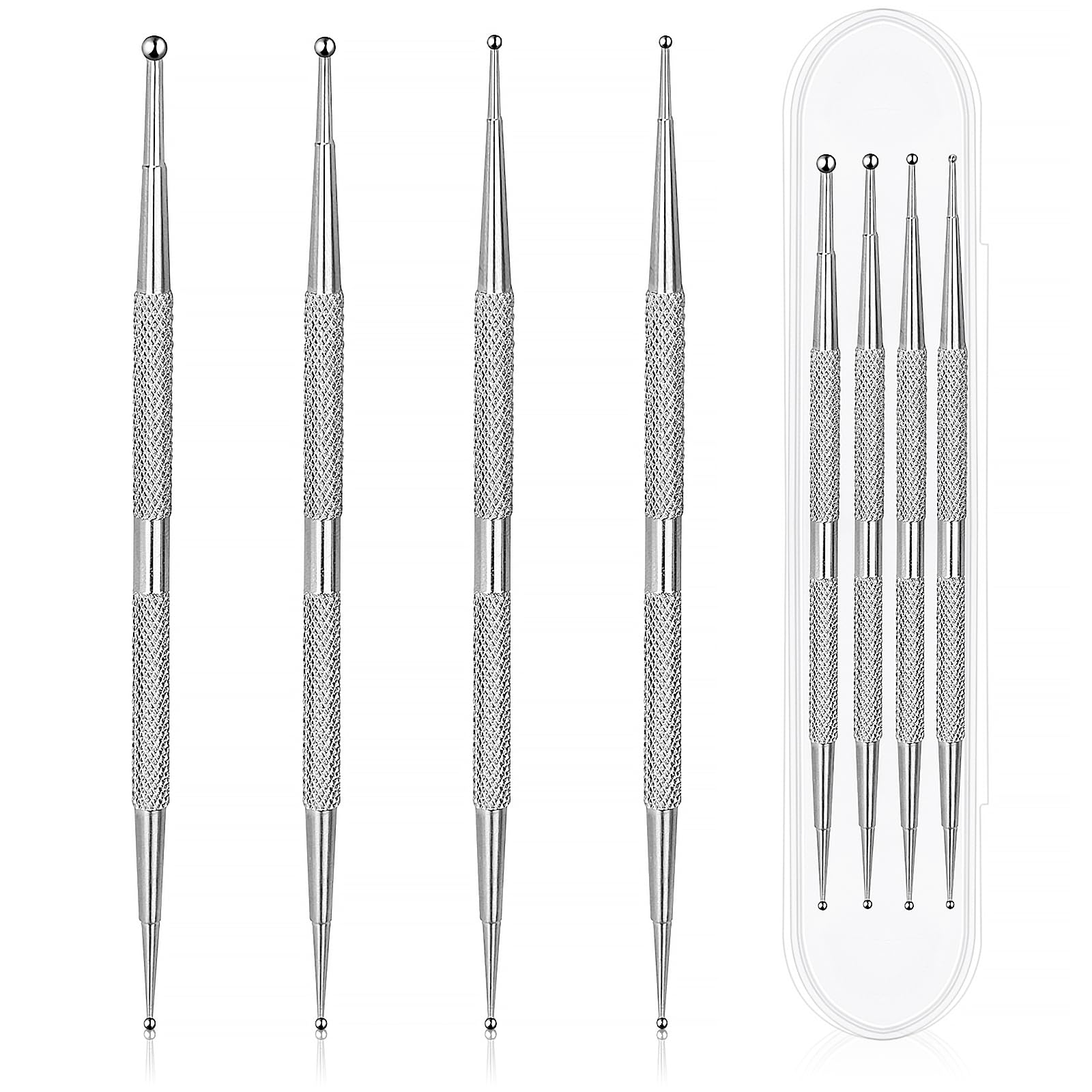 Jeffdad front view of four double-ended dotting tools showing kit usefulness