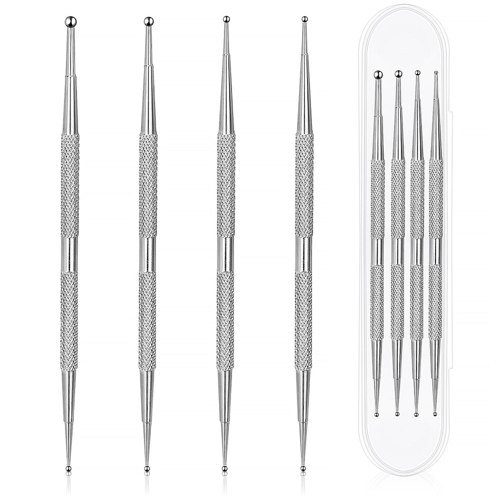 Jeffdad front view of four double-ended dotting tools showing kit usefulness