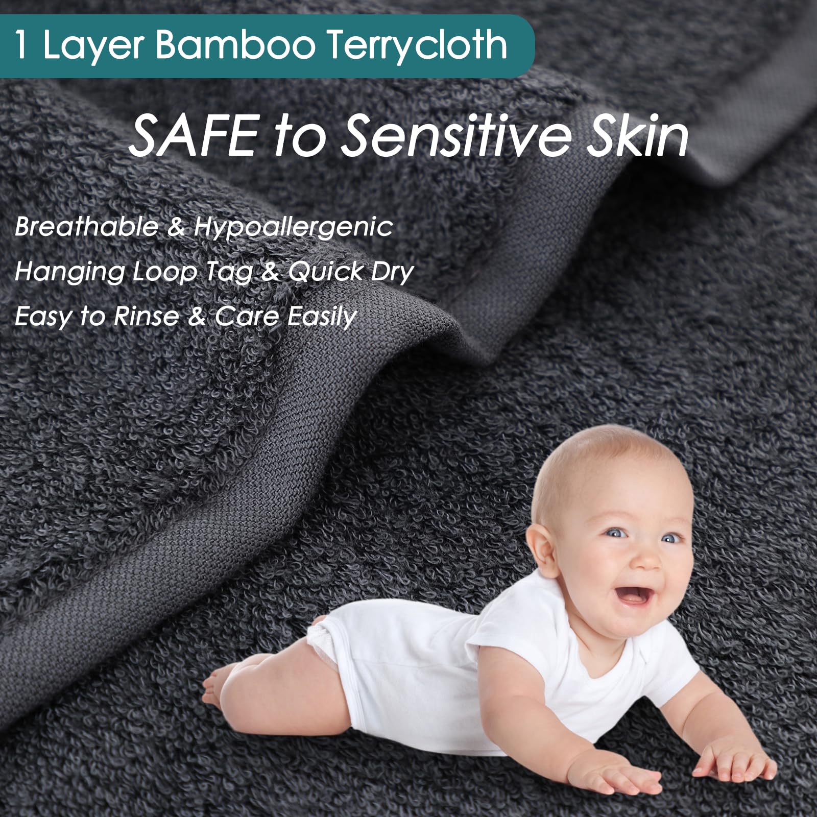 JEFFSUN hanging cloth to dry illustrating easy care and fast-dry benefit