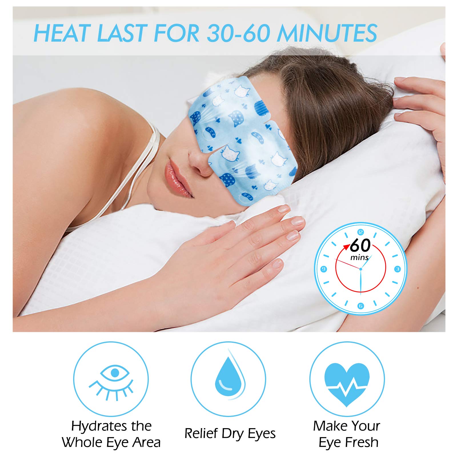 Person wearing Jekeno mask while resting illustrating soothing warm compress