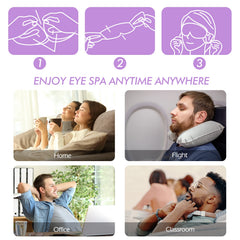 Jekeno masks styled in travel bag scene showing on-the-go eye care convenience