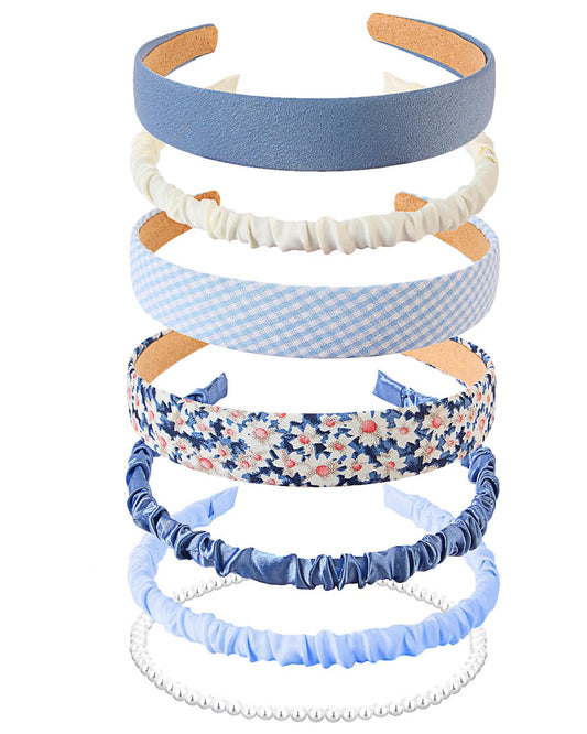 JELIEE seven headbands front display showing variety and outfit versatility