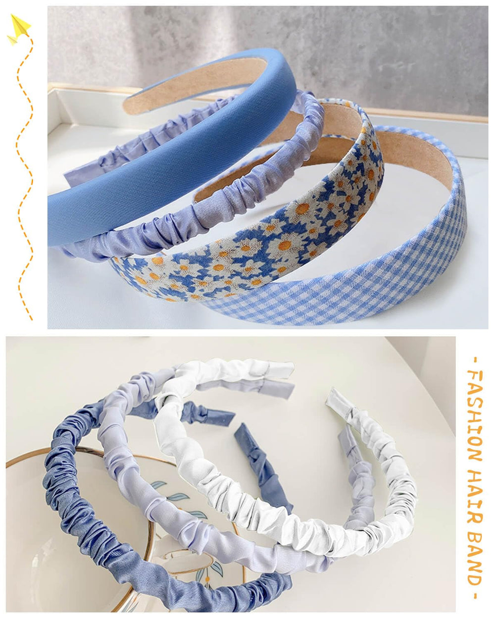 JELIEE headbands in hand size comparison demonstrating compact portability