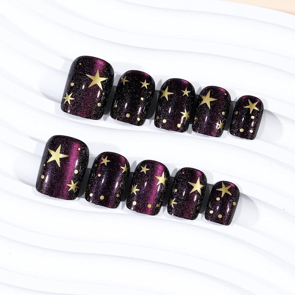 Jellyqueen detailed shot of gold star accents offering delicate sparkle and luxe appeal