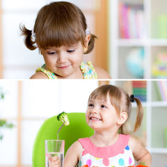 JenPen in use on toddler ponytail showing fit and benefit: comfortable styling