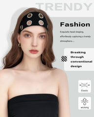 JENSVOIR headband held in hand showing actual 20cm scale benefit