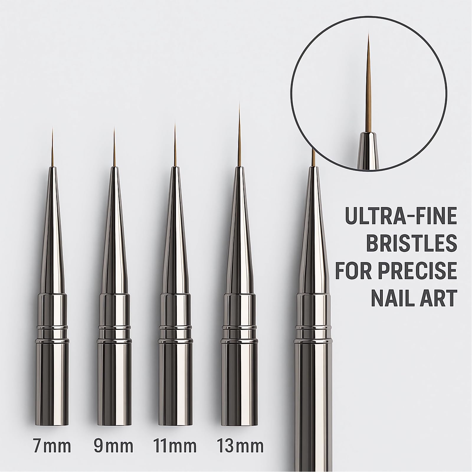 JEONEKID close-up of ultra-fine bristle tips for precision