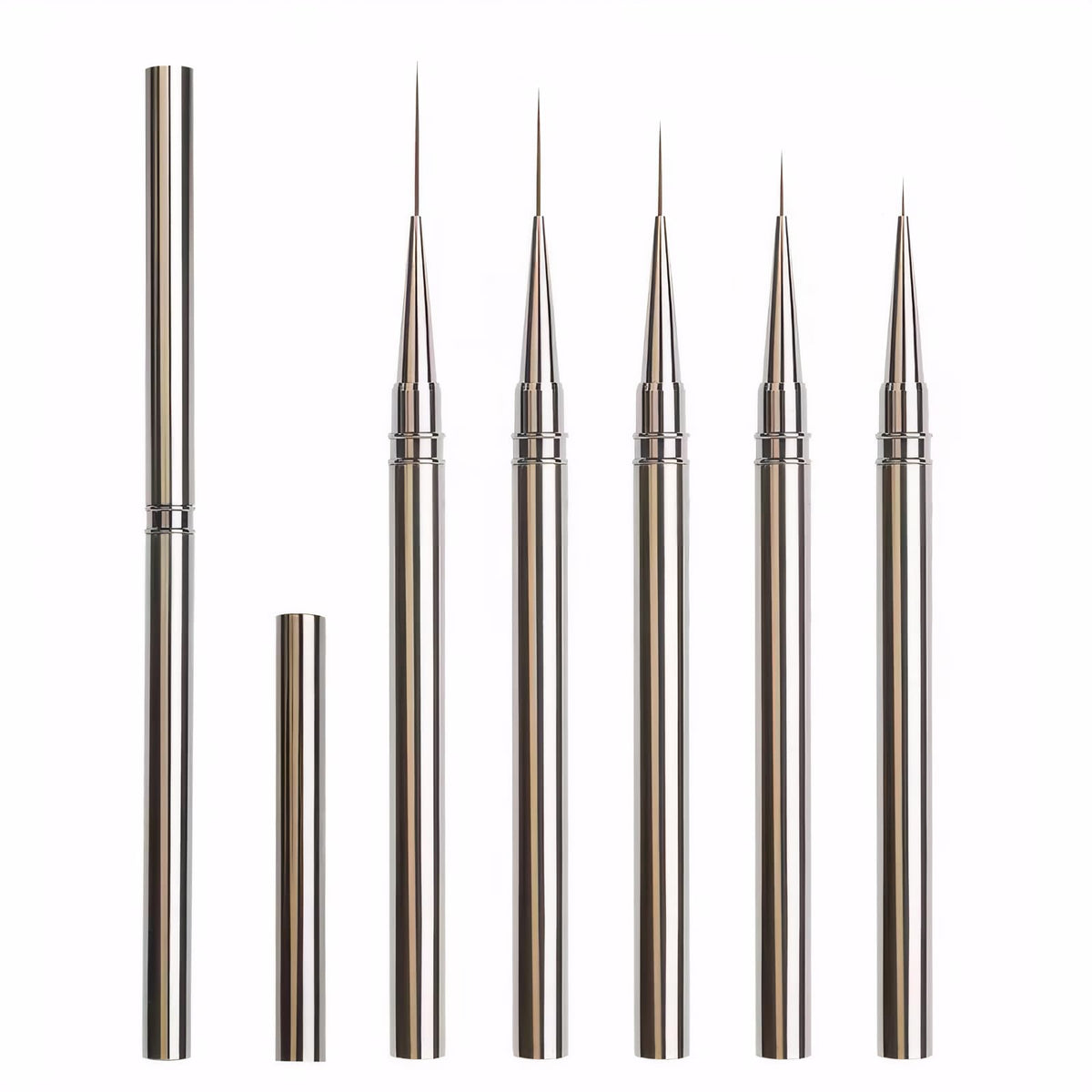 JEONEKID front view of 5-piece brush set showing kit benefits