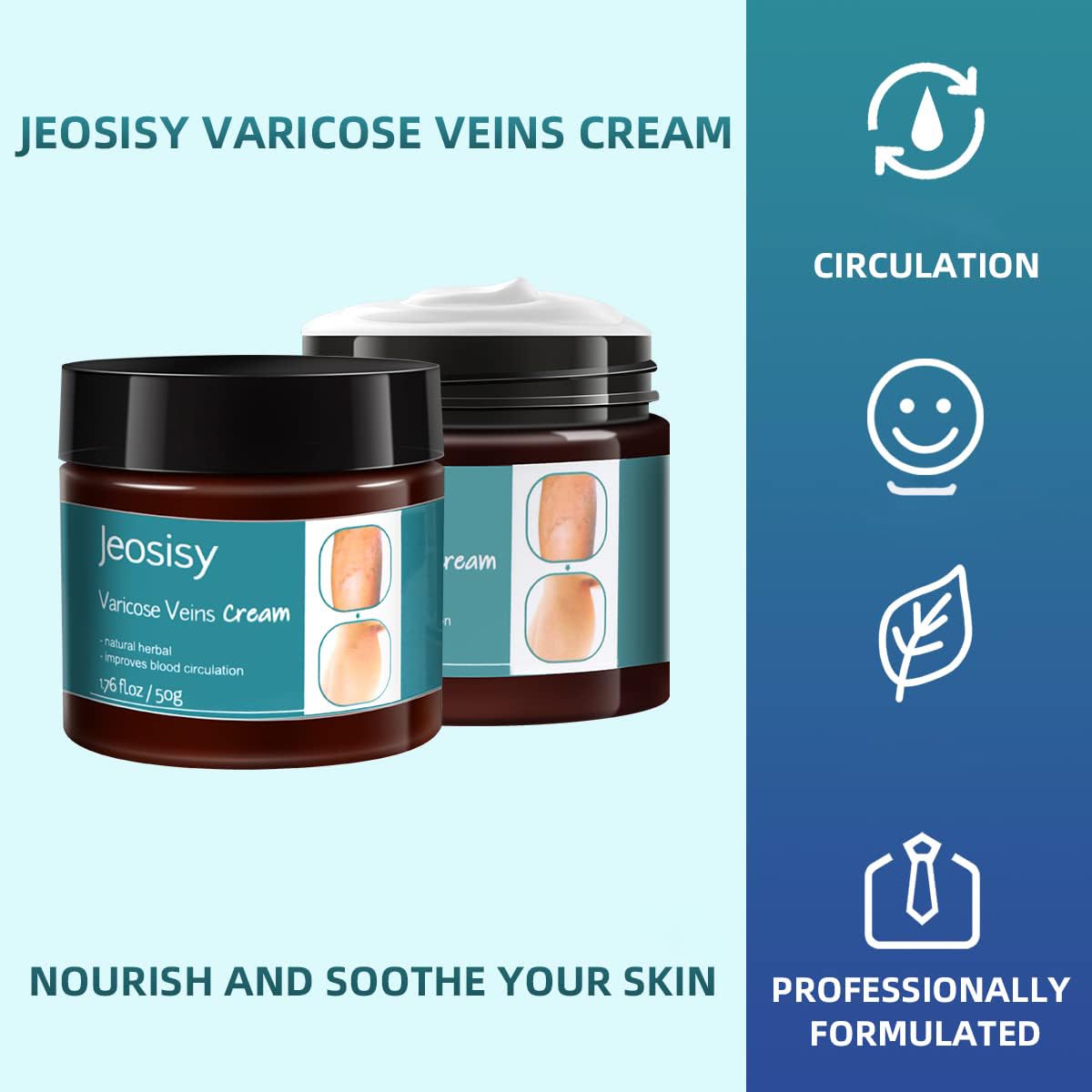 jeosisy ingredient label close-up highlighting plant-based formula benefits