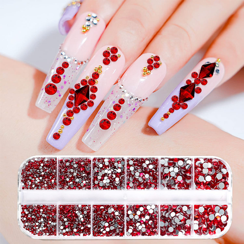 JERCLITY close-up facet detail of emerald and red glass gems showcasing bright sparkle