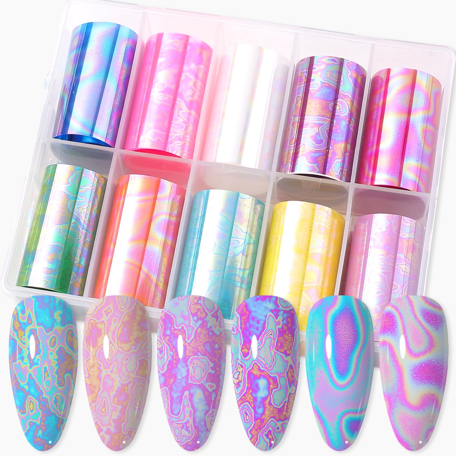 JERCLITY front packaging box with ten foil rolls showing organized convenience