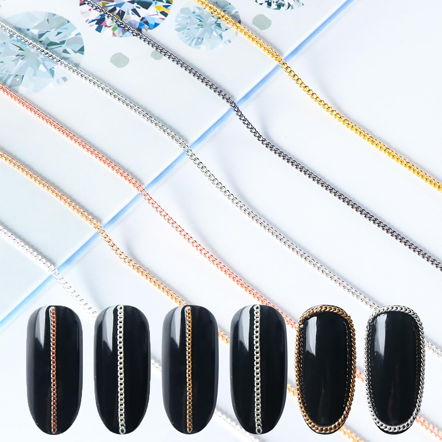 JERCLITY gold and silver strips spread out showing tone options benefit