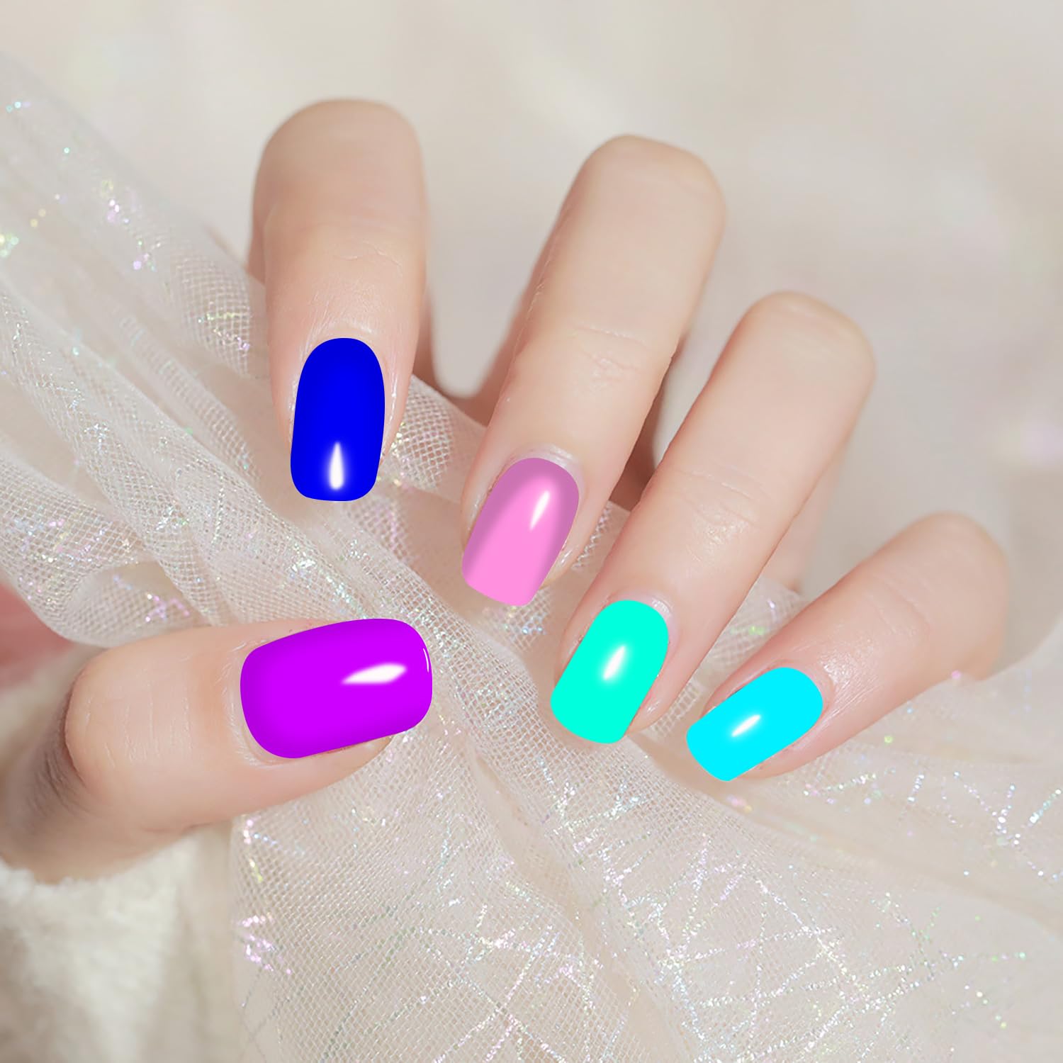 JERCLITY moon-shaped nail file displayed with strips for neat edge trimming