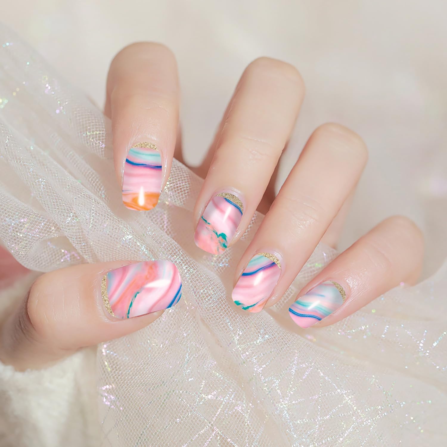 JERCLITY moon shape nail file detail for tidy finish and easy shaping