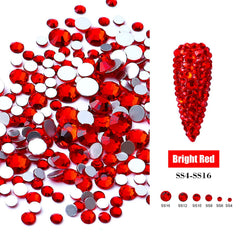 JERCLITY rhinestones applied on nails showing professional shine and decorative impact