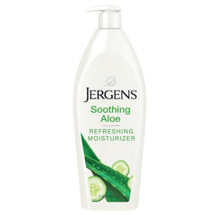 Jergens front packaging showing 21 oz pump and product benefit