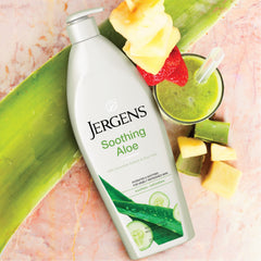 Jergens label detail close-up showing Hydralucence and dermatologist-tested