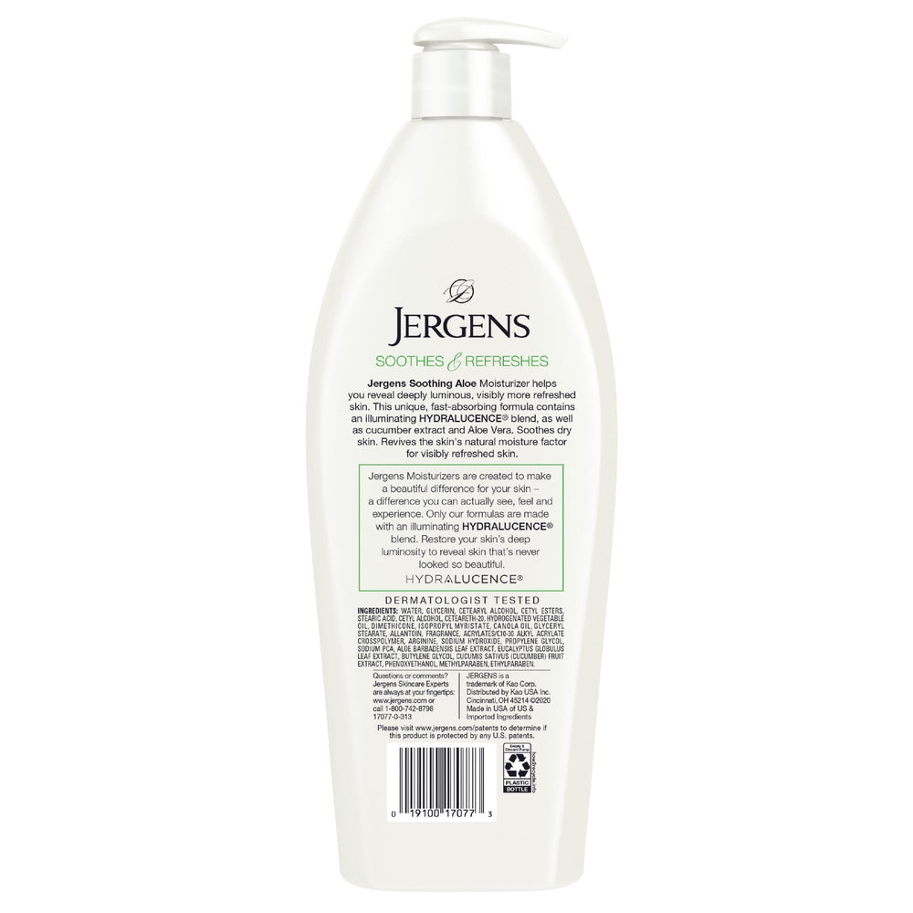 Jergens applying lotion to legs in lifestyle scene for soft skin