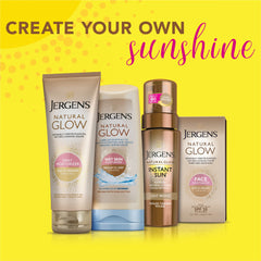 Jergens before and after one week image showing gradual natural-looking tan benefit