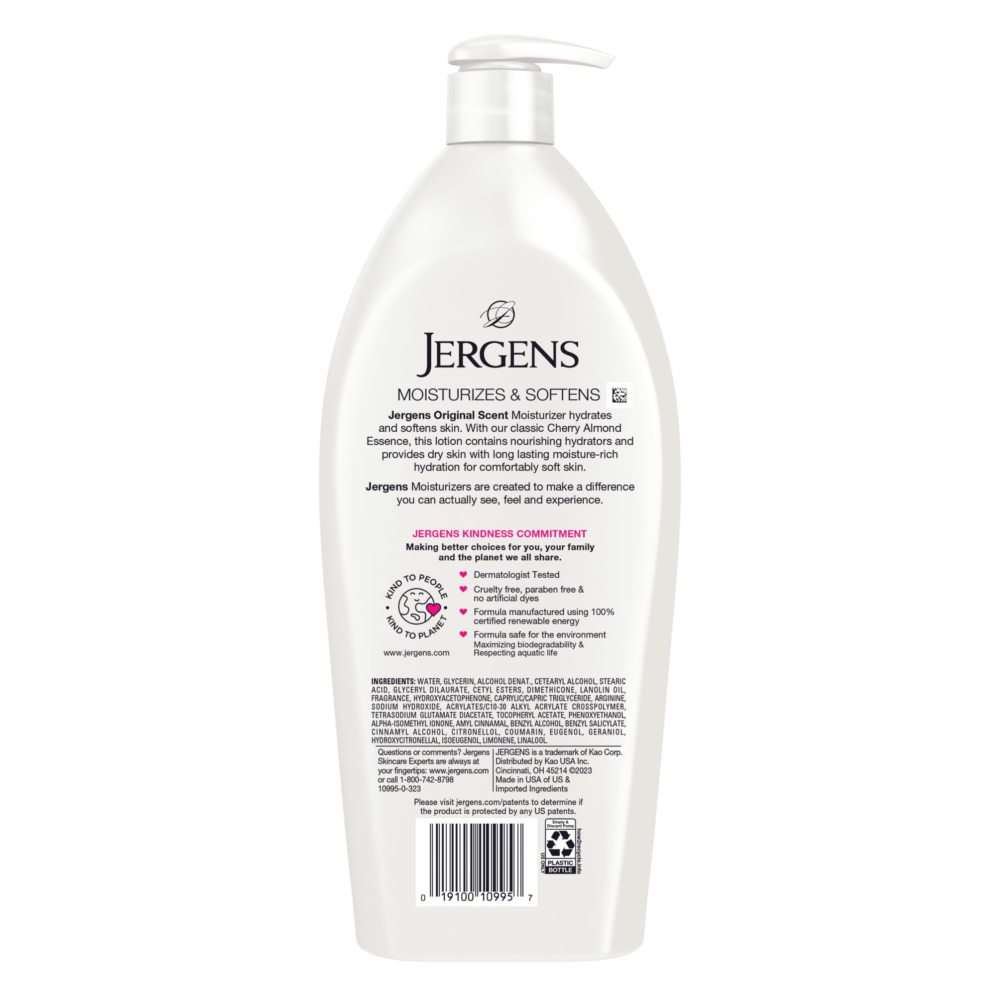 Jergens bottle in bedroom setting evoking comforting scent benefit
