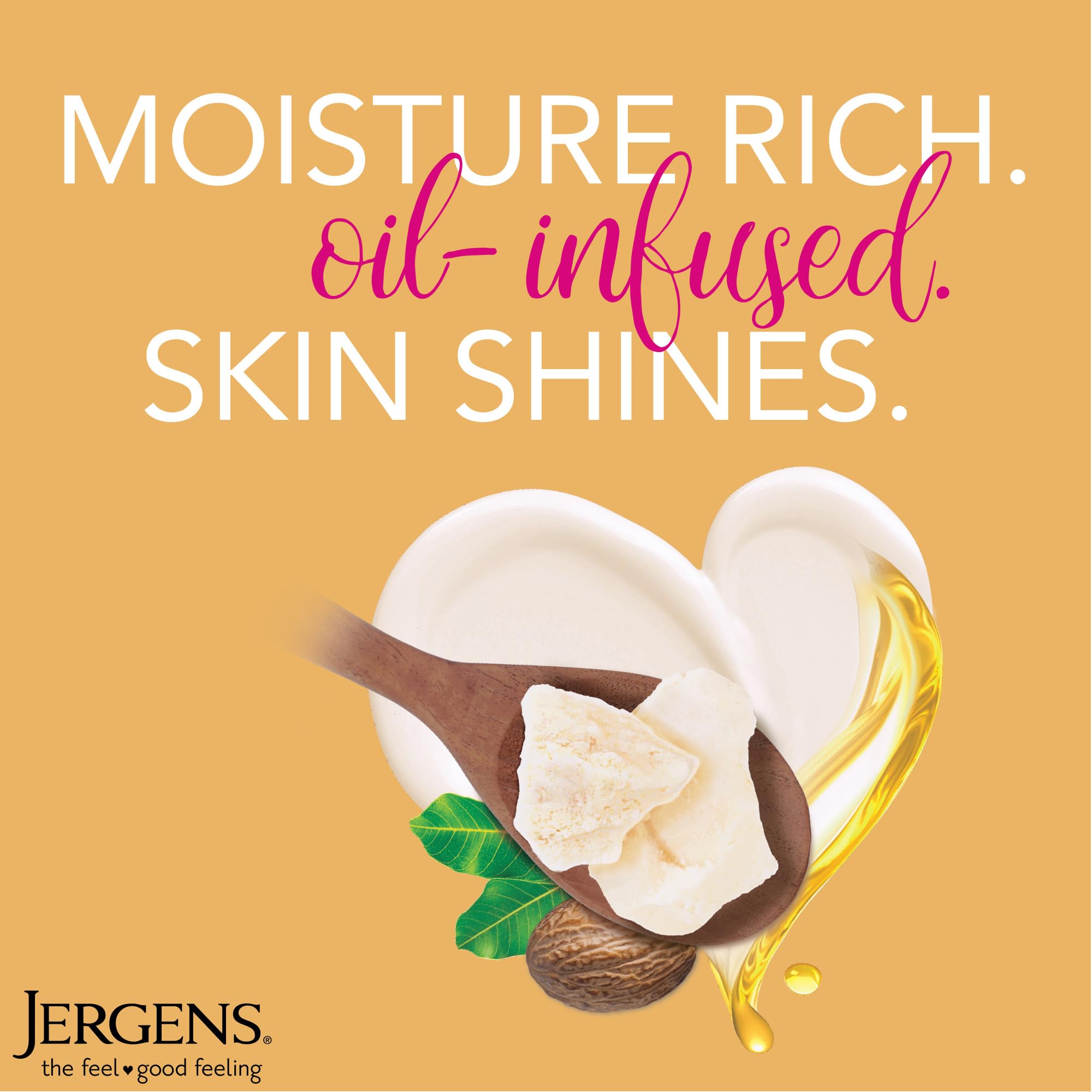 Jergens applied to hands demonstrating immediate softening benefit