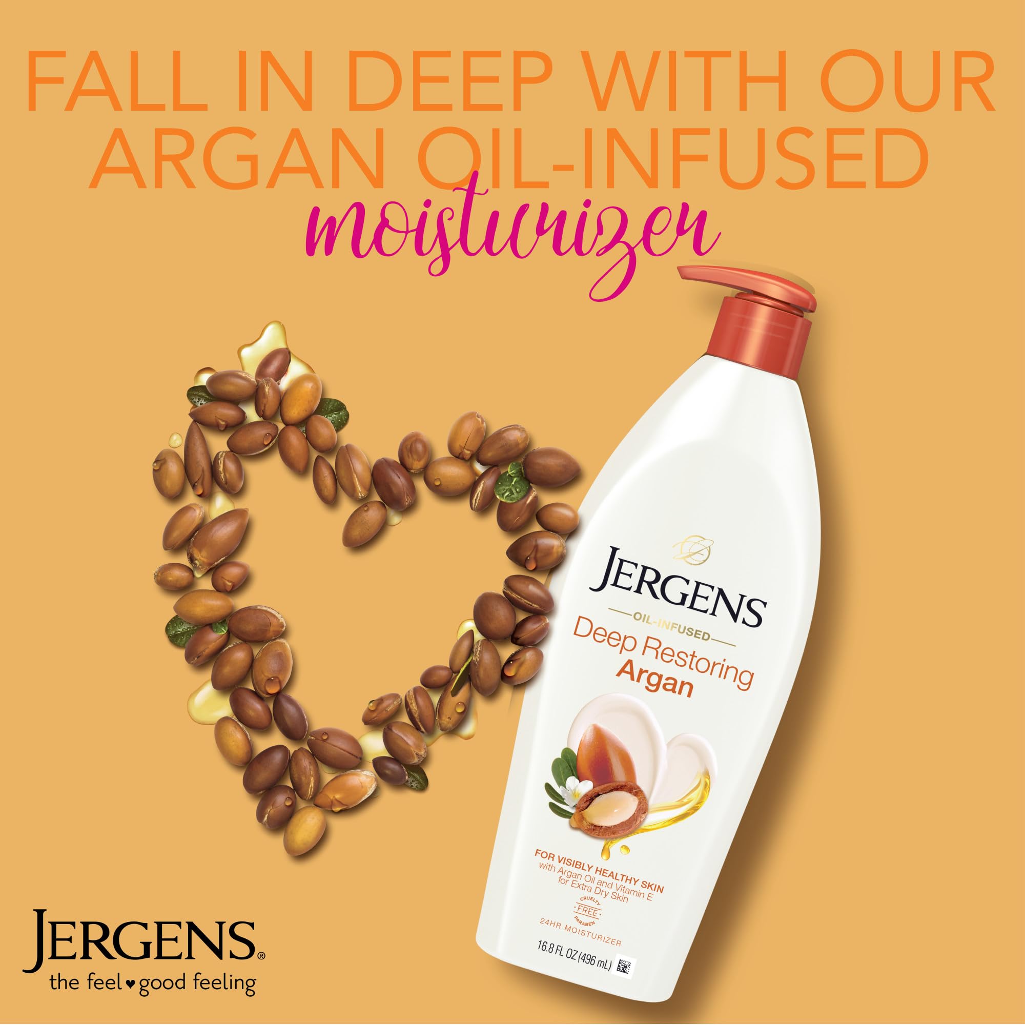 Jergens hand application demonstration, illustrates fast non-greasy absorption