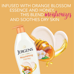 Jergens cream texture spread showing smooth absorbency benefit