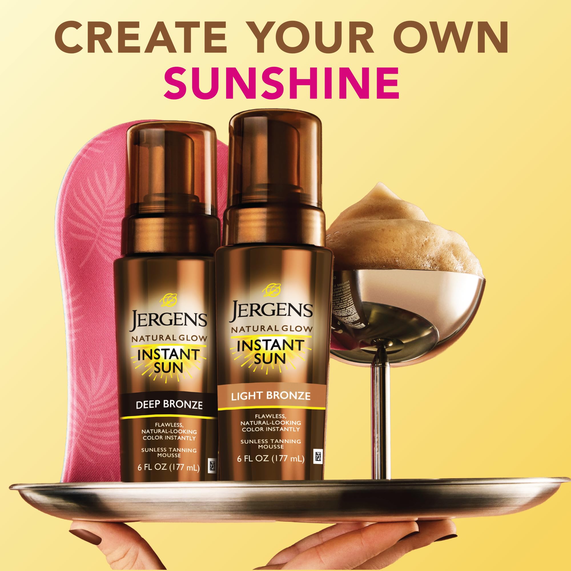 Jergens lifestyle image in a beach bag for easy year-round glow