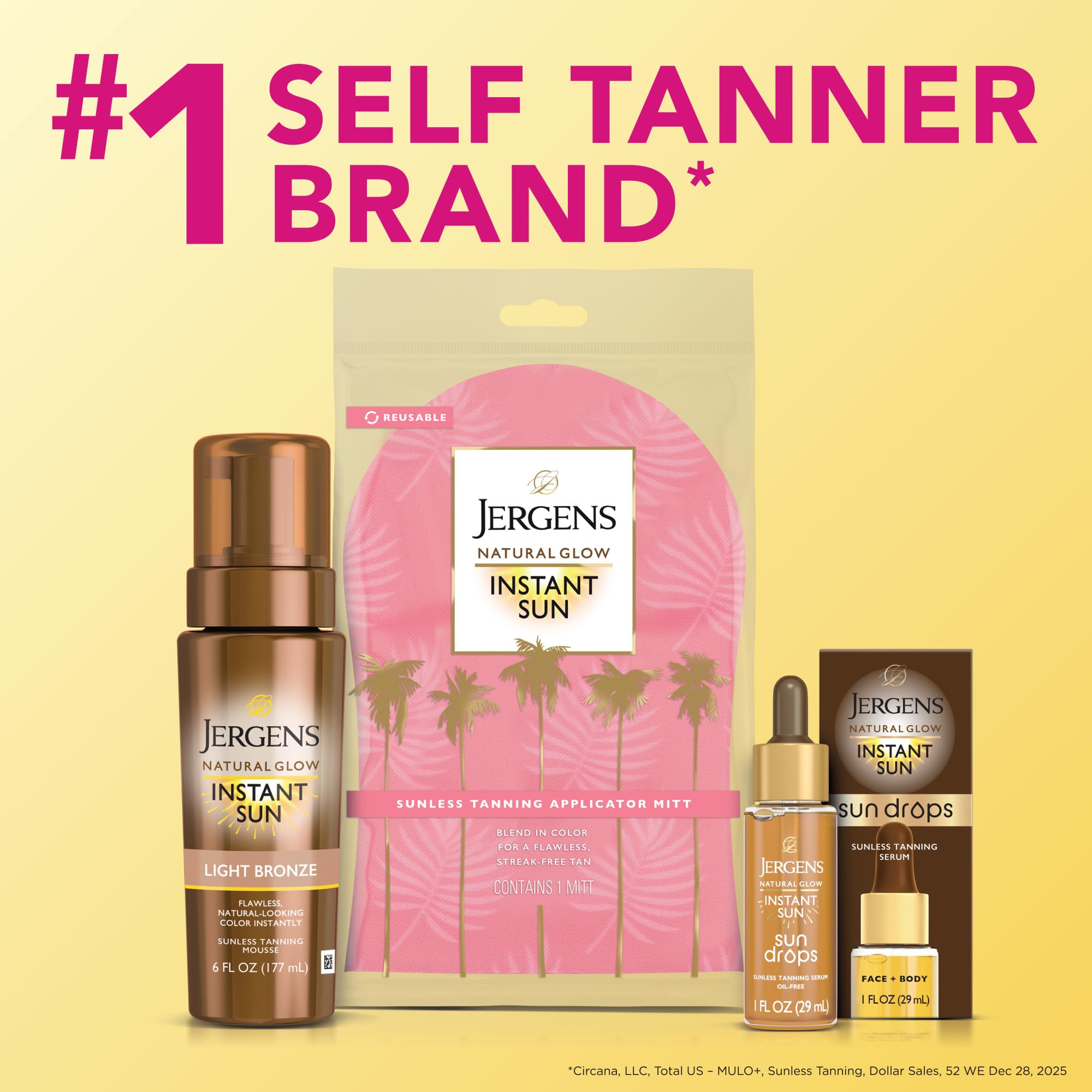 Jergens product in beach bag lifestyle shot conveying ready-for-vacation glow