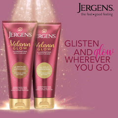 Jergens lotion applied on forearm demonstrating smooth absorption