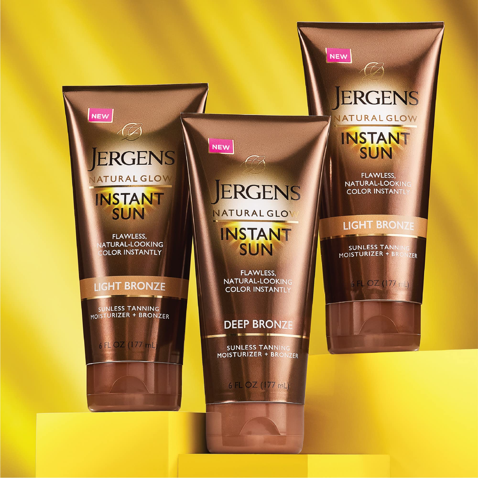 jergens moisturized skin detail showing smooth, hydrated bronzed finish benefit