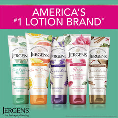 Jergens close-up of creamy texture showing easy absorption and hydration