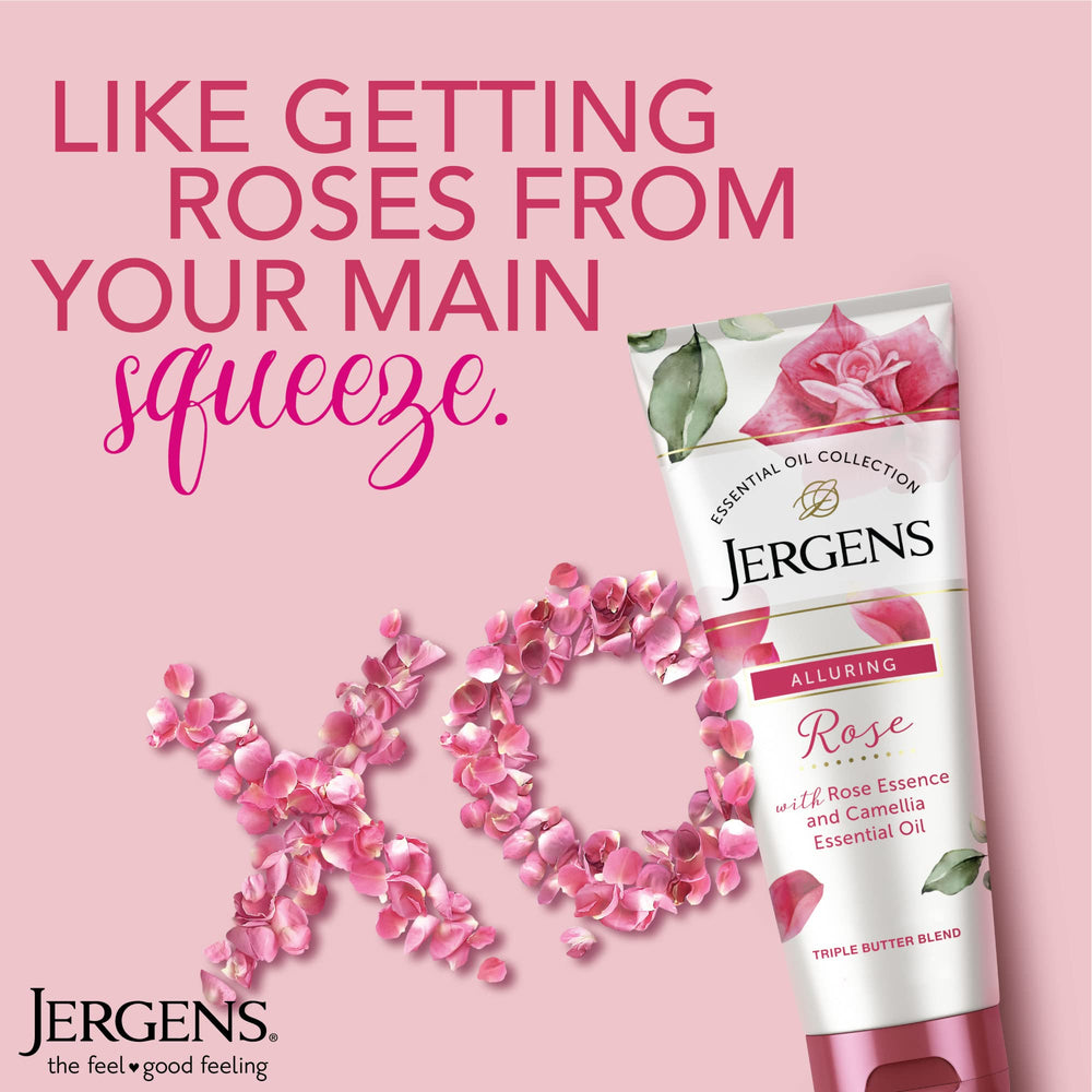 Jergens scoop of body butter highlighting rich triple-butter blend