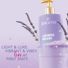 Jergens hand application demonstrating quick absorption and softness