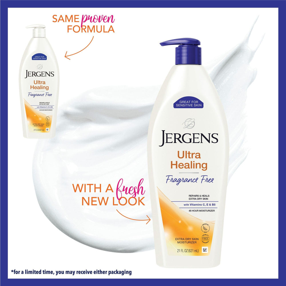 Jergens pump close-up demonstrating easy dispensing and quick application benefit