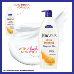 Jergens pump close-up demonstrating easy dispensing and quick application benefit