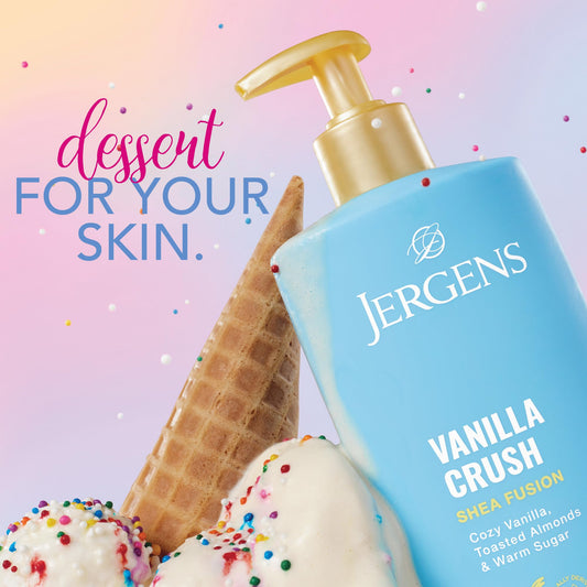 Jergens pump dispensing lotion demonstrating easy application and convenience