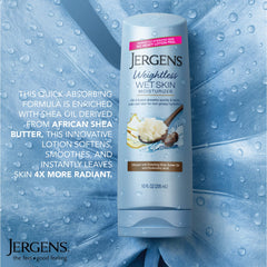Jergens back label close-up showing ingredients and usage directions benefit